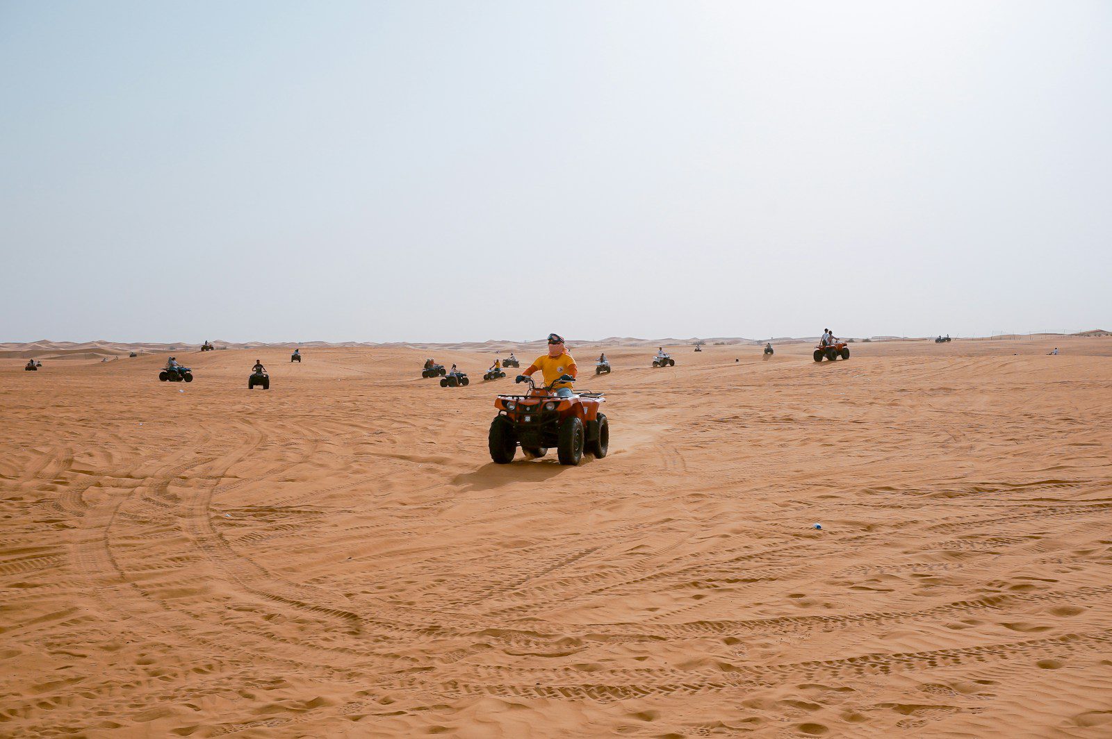 people riding ATV's